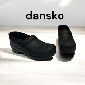 Dansko Professional Clog  unisex Classic Black Leather Nursing Comfort Shoes 43